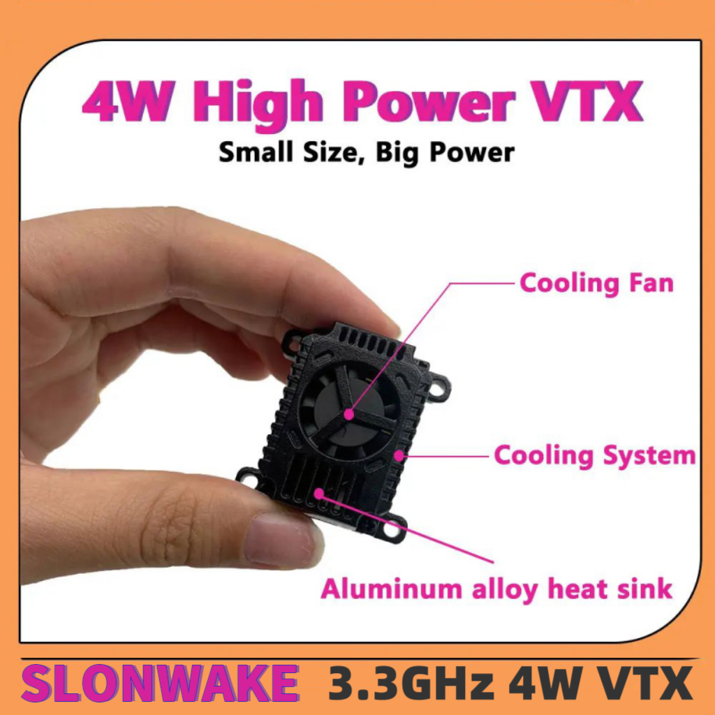 SLONWAKE FPV 3.3G 16CH 4000mW  - Fpv Drone Transmitter บทวิจารณ์และราคา
