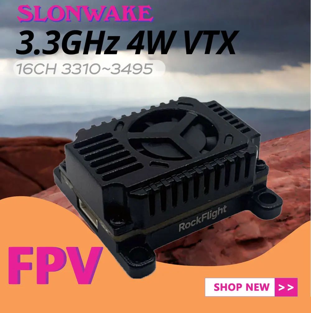 SLONWAKE FPV 3.3G 16CH 4000mW  - Fpv Drone Transmitter บทวิจารณ์และราคา