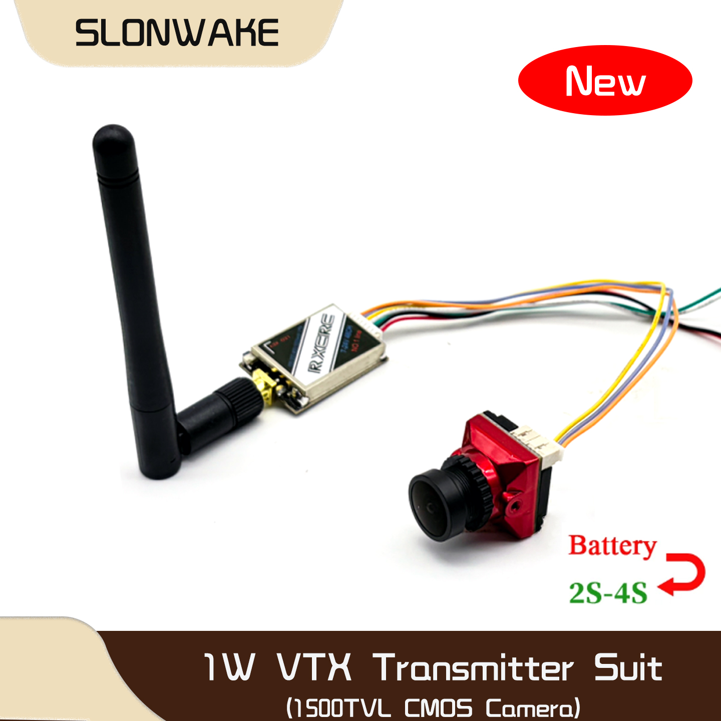 SLONWAKE  5.8G 48CH 1W VTX 100 - Fpv Drone Camera บทวิจารณ์และราคา