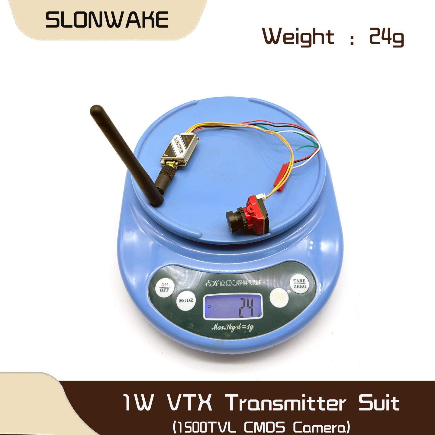 SLONWAKE  5.8G 48CH 1W VTX 100 - Fpv Drone Camera บทวิจารณ์และราคา