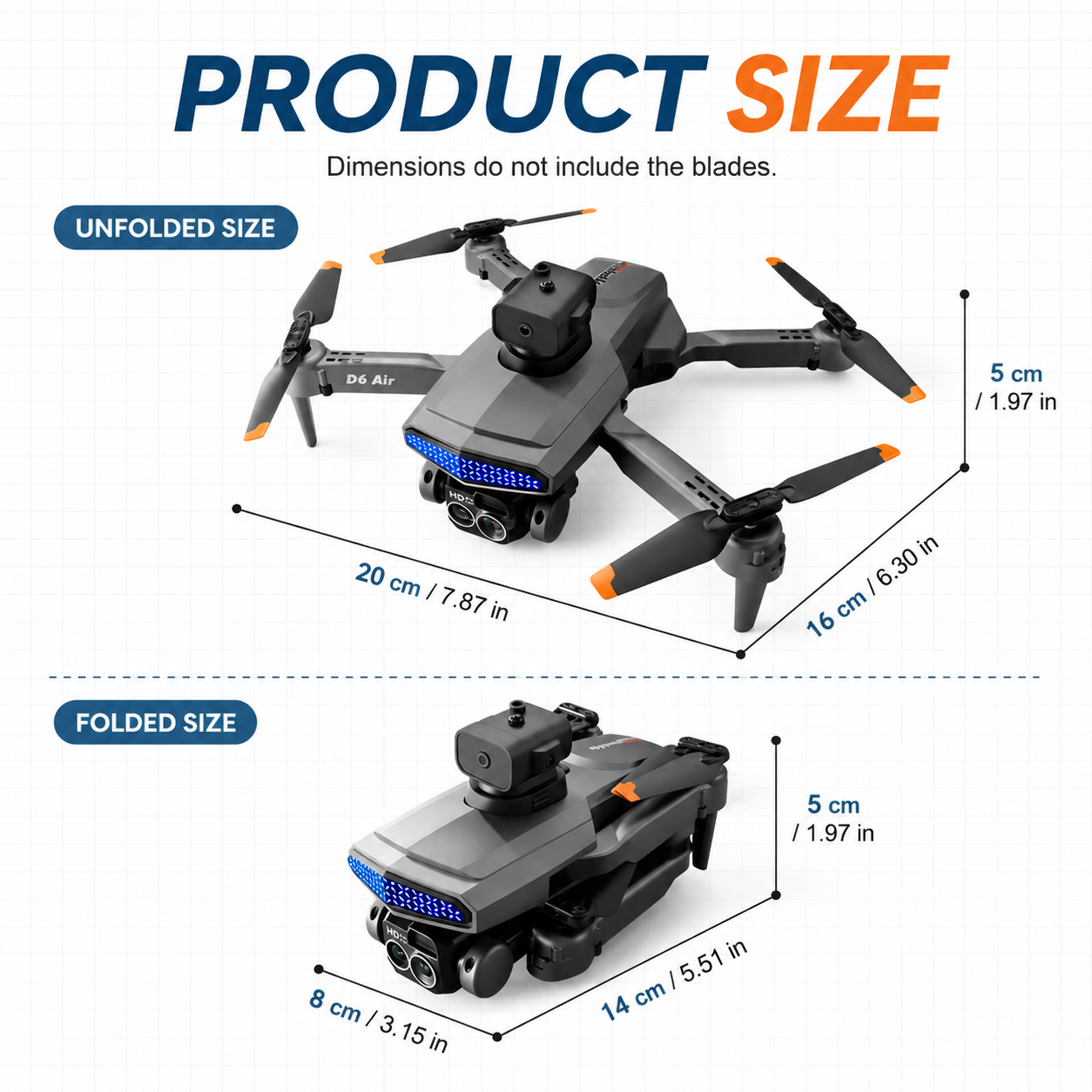 ZNLYRION D6 Air Foldable RC Dr - Fpv Drone Bag บทวิจารณ์และราคา
