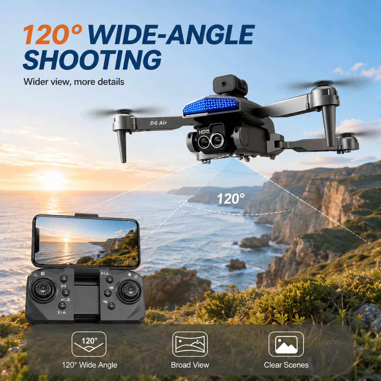ZNLYRION D6 Air Foldable RC Dr - Fpv Drone Bag บทวิจารณ์และราคา