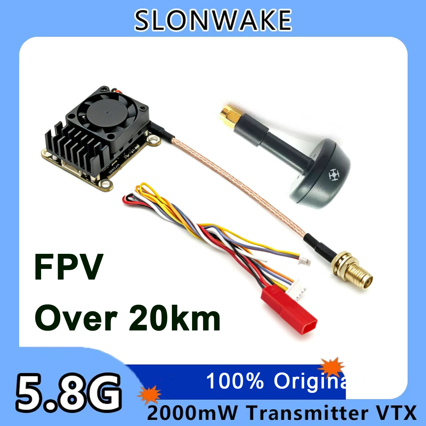 New upgrade 5.8Ghz 2W adjustab - Fpv Drone Transmitter บทวิจารณ์และราคา