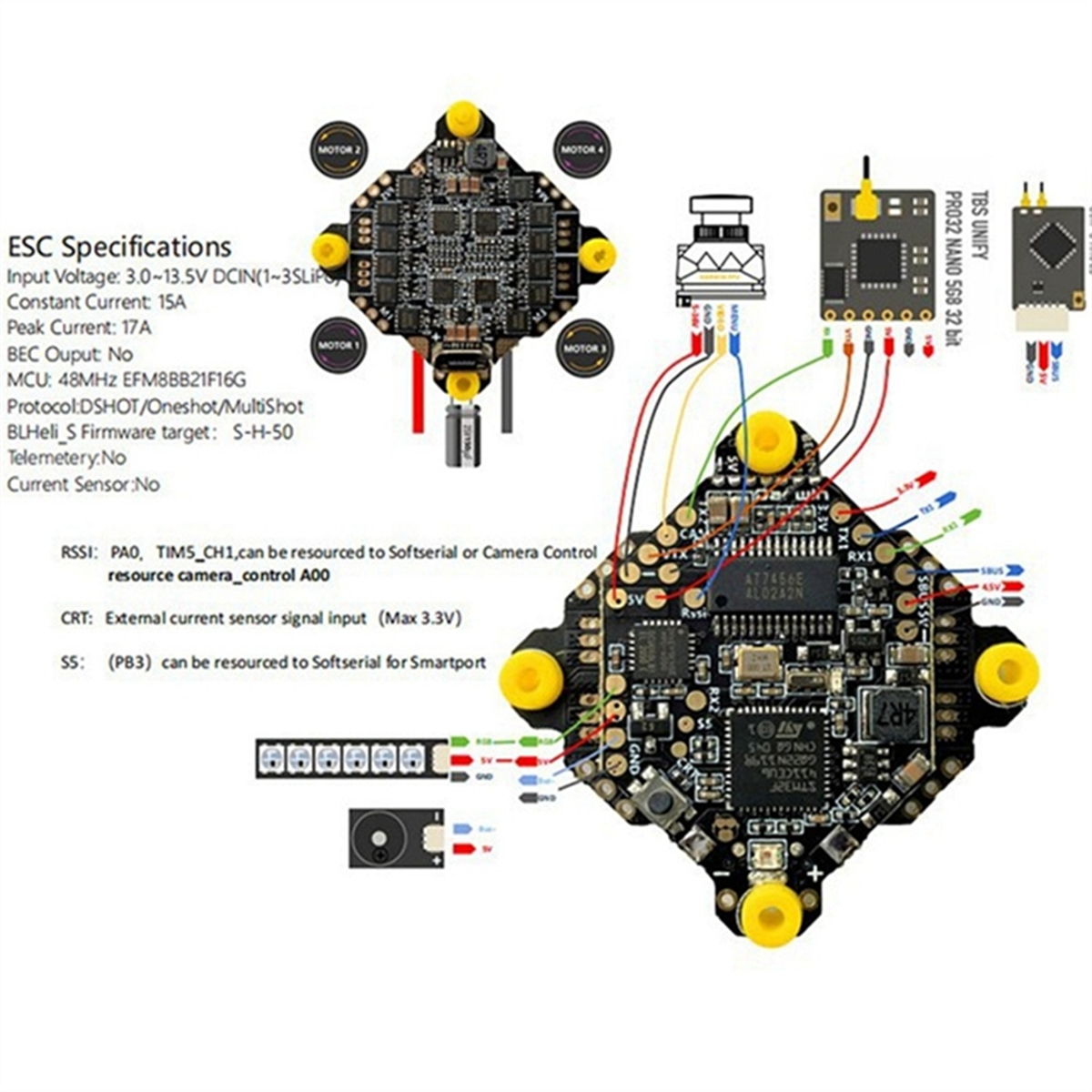 NEW F411 AIO Flight Controller - Fpv Drone Charger บทวิจารณ์และราคา