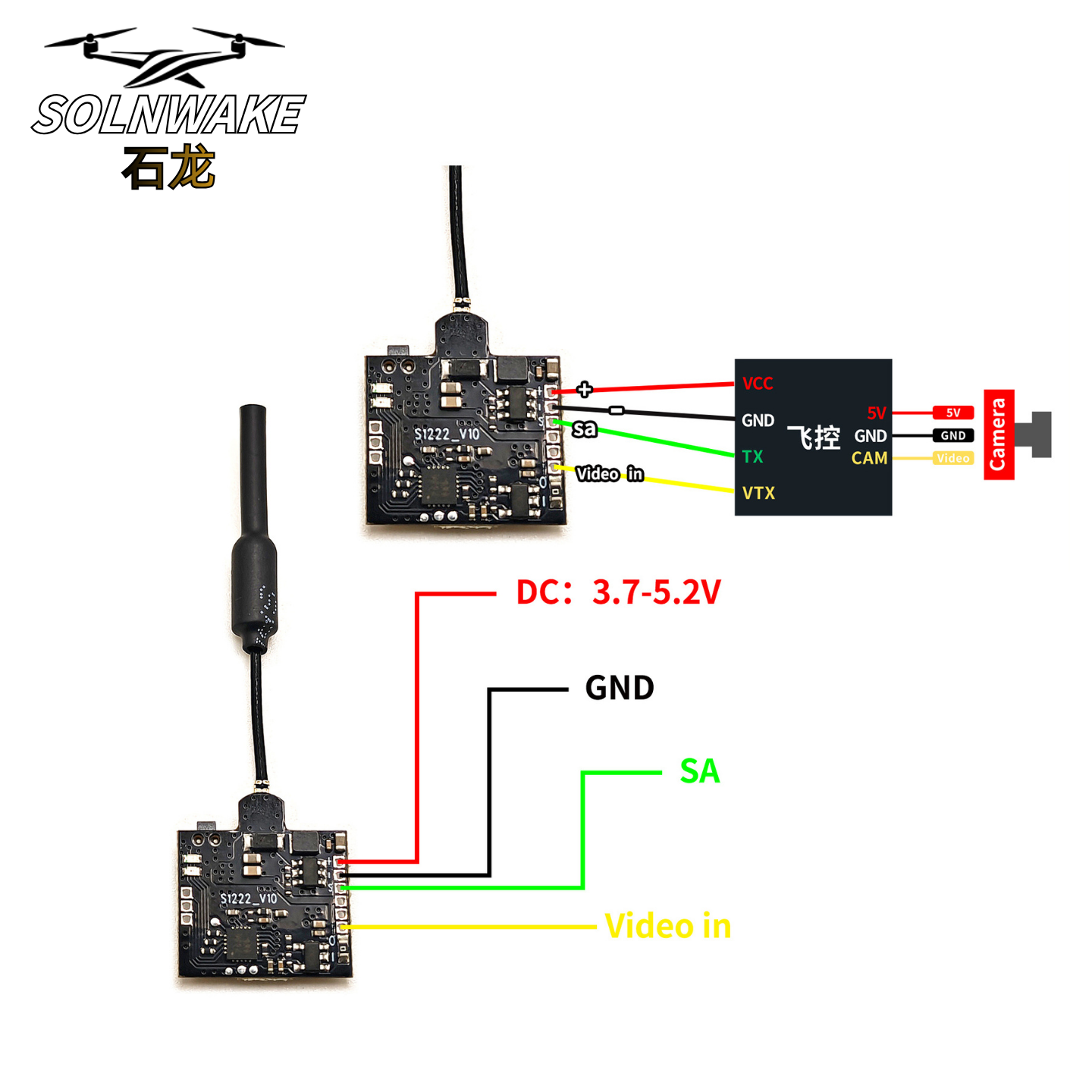 SLONWAKE Nano 5.8G 48CH 200mW  - Fpv Drone Transmitter บทวิจารณ์และราคา