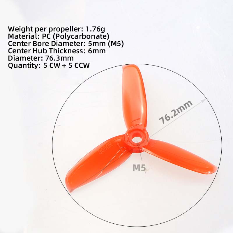 3050 3 Inch Propellers, 5CW 5C - Fpv Drone Propeller บทวิจารณ์และราคา