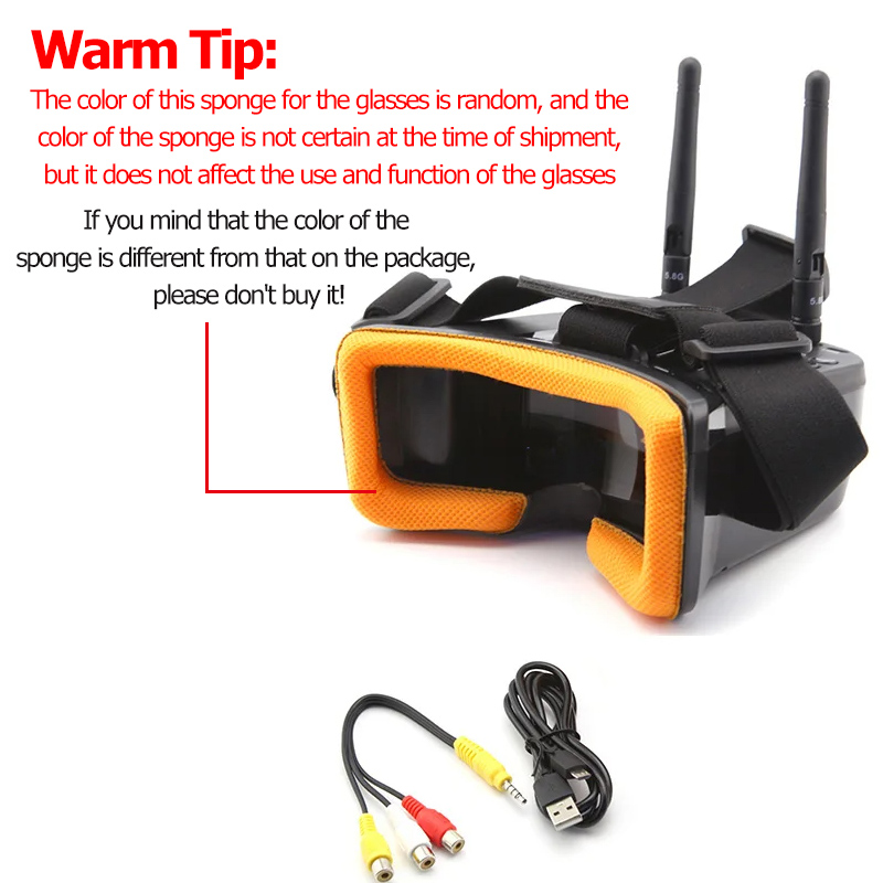 VR009 FPV Video Goggles 3Inch  - Fpv Drone Goggles บทวิจารณ์และราคา